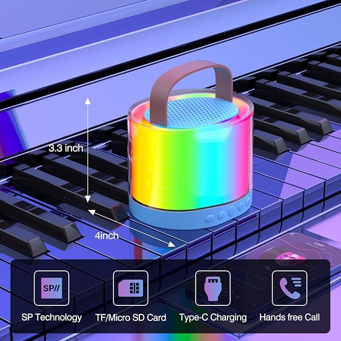 Glow Tune Karaoke Machine with Mic | Ages 4-12 (Multicolor)