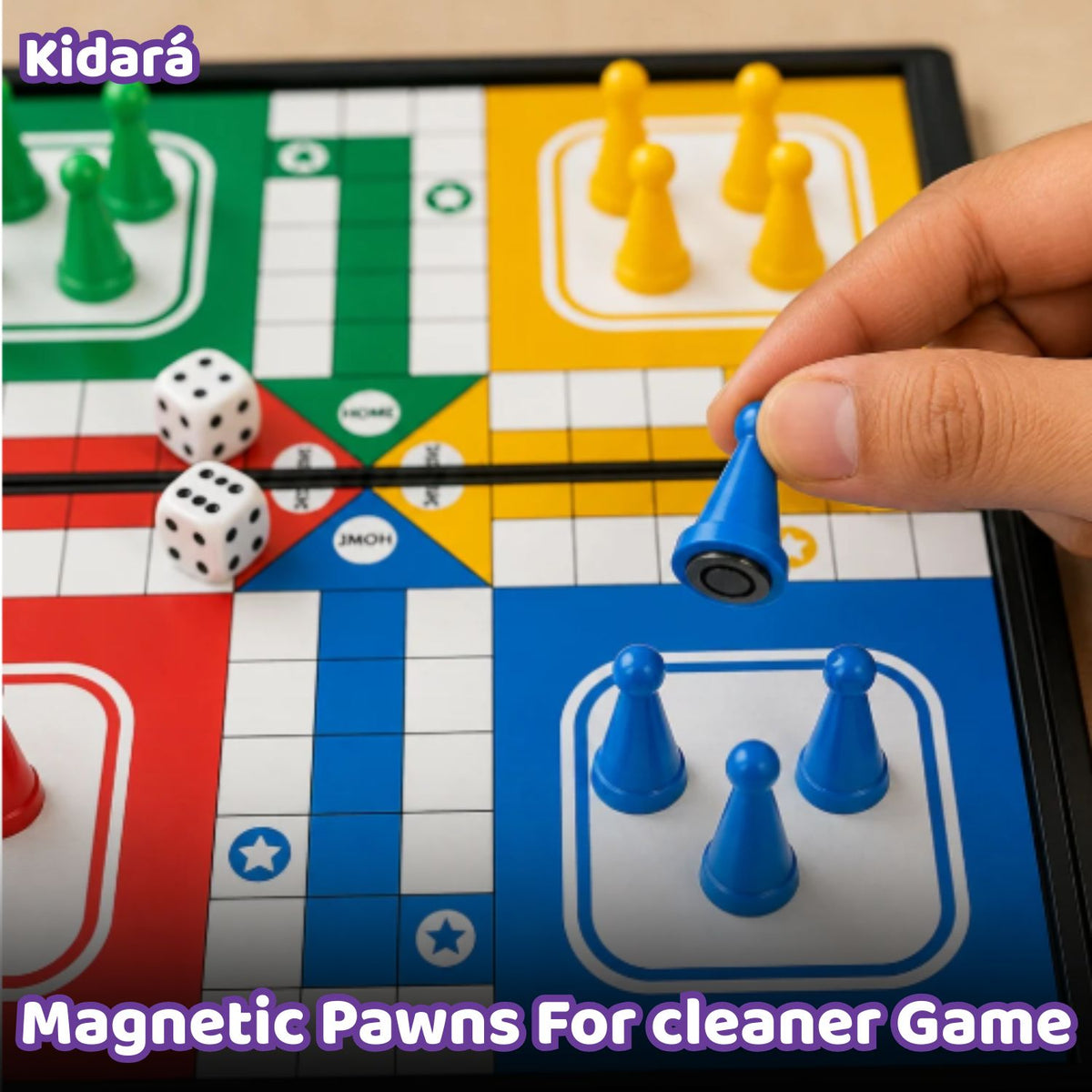 Kidara Magnetic Ludo Game Board For Kids ( 5+ Years of Age )