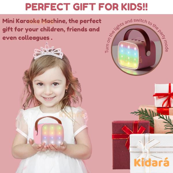 SingStar Karaoke Speaker with Two Wireless Mics for Kids | Ages 4-10+ (Pink)