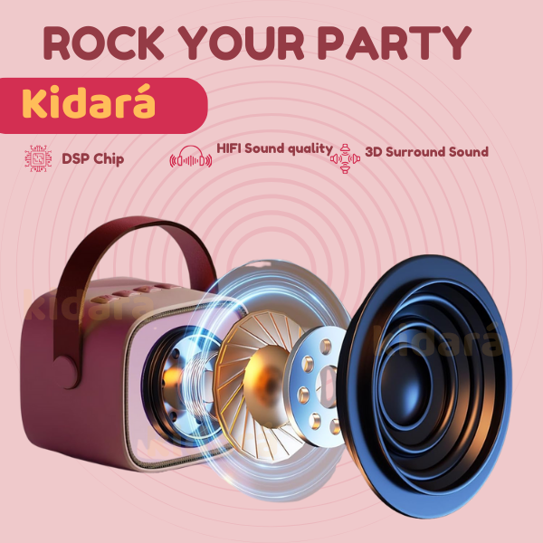 SingStar Karaoke Speaker with Two Wireless Mics for Kids | Ages 4-10+ (Pink)