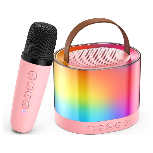 Glow Tune Karaoke Machine with Mic | Ages 4-12 (Multicolor)