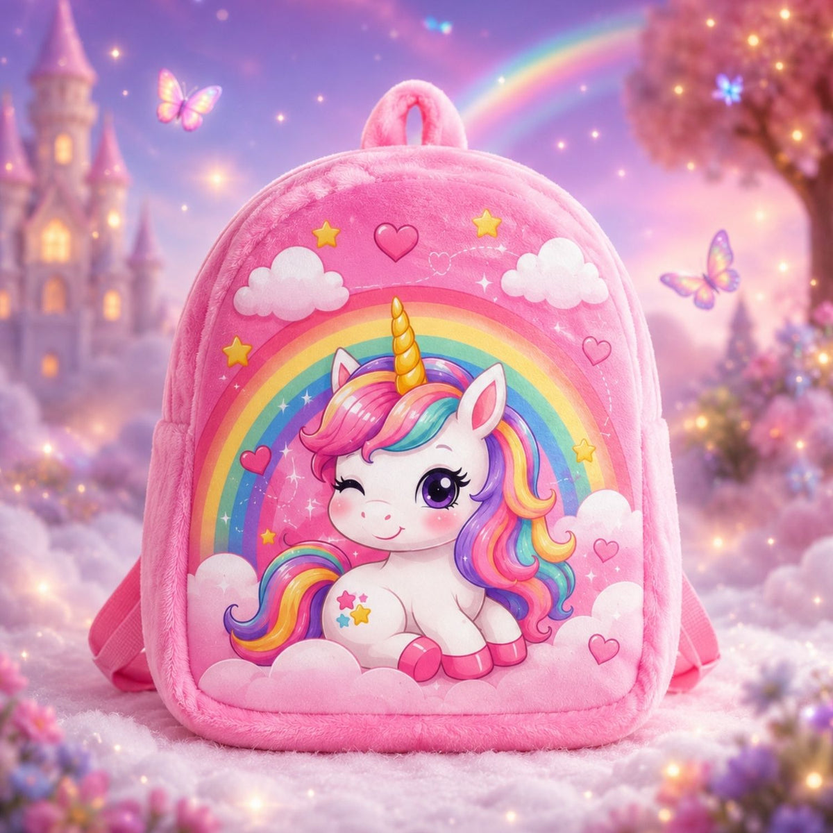 Kidara Plush Kids Backpack (Pink)