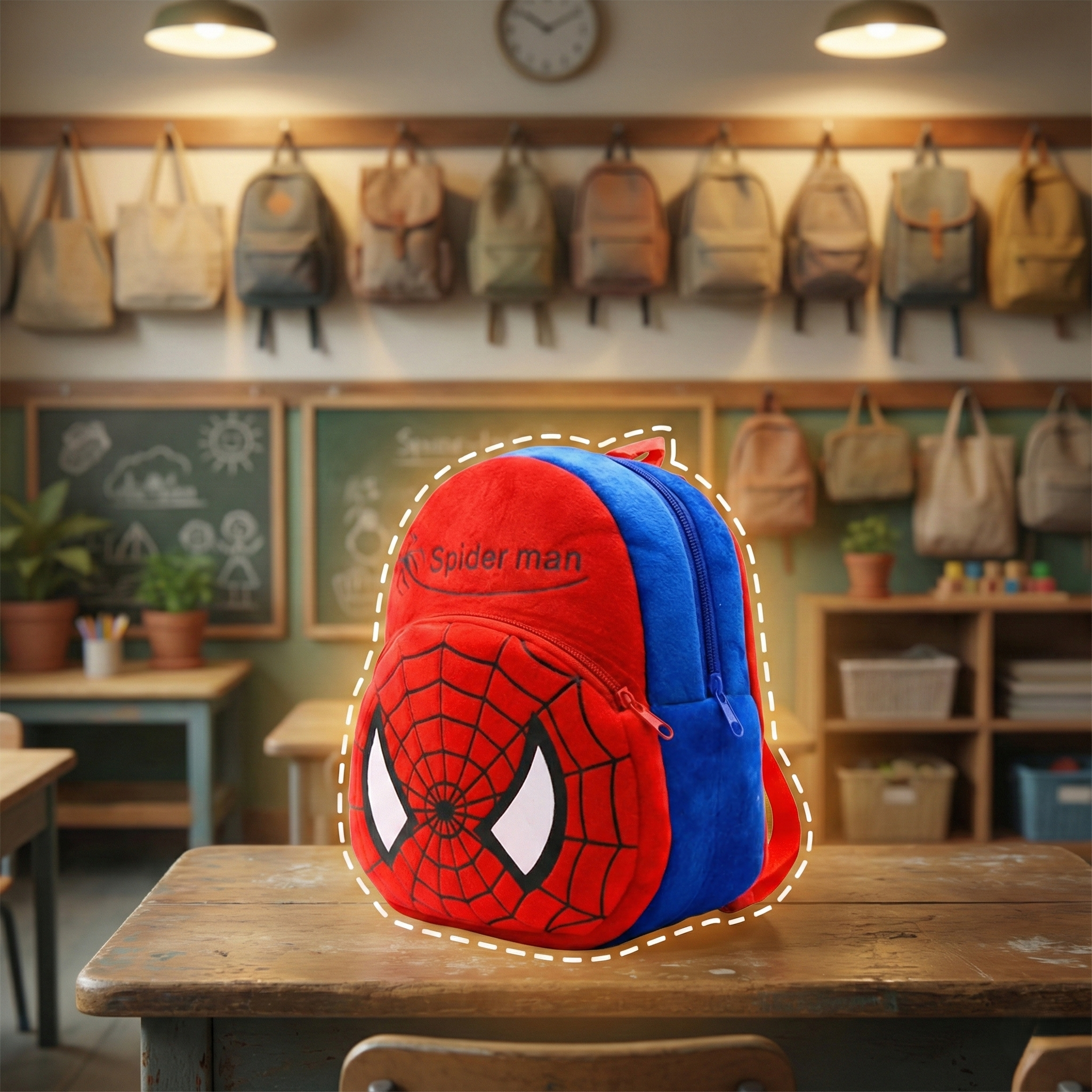 Kidara Spiderman Toddler Backpack - Red&Blue
