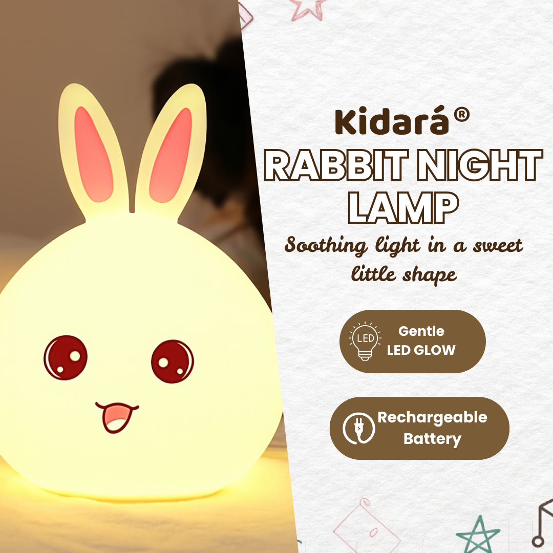 Bunny Silicone 5 W Night Lamp (Multicolour)