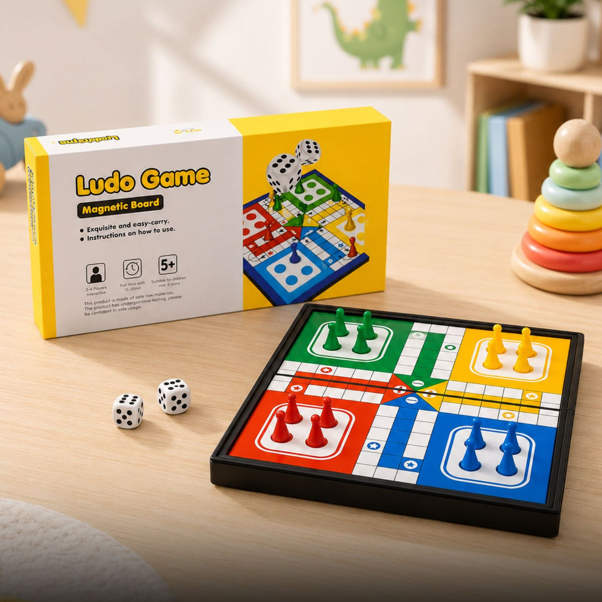 Kidara Magnetic Ludo Game Board For Kids ( 5+ Years of Age )
