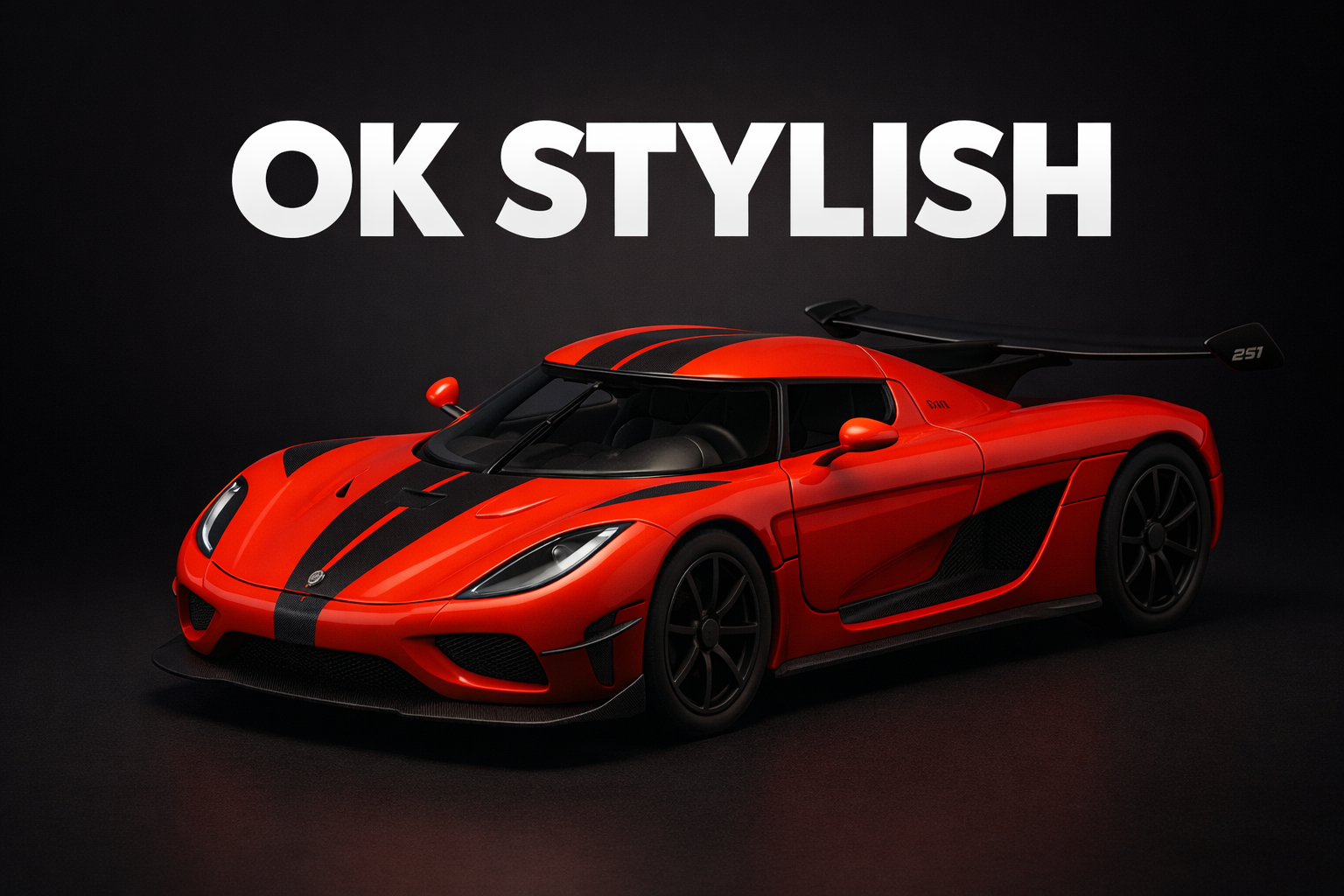 Kidara Koenigseg Model Car 1:32 Exclusive Alloy Metal Pull Back Die-cast Car | Die-cast Metal Pullback Toy car with Openable Doors & Light Music (RED)