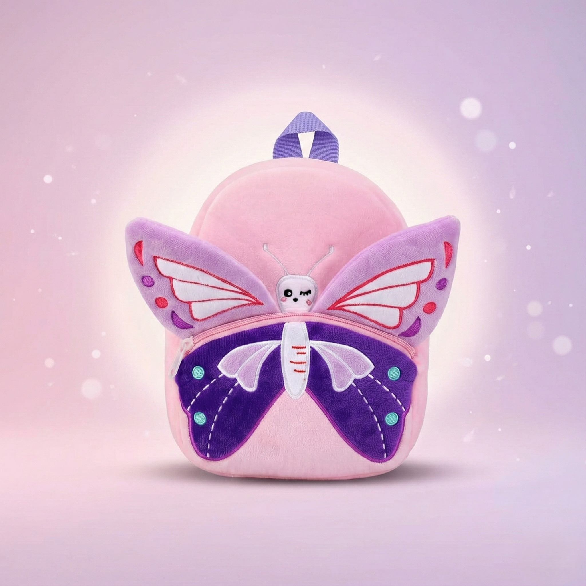 Kidara Butterfly Plush Backpack - Purple