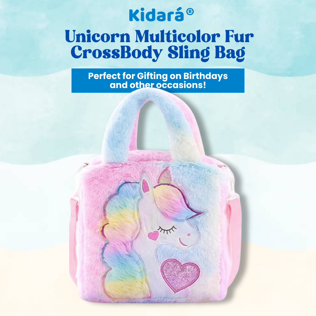 Kidara Unicorn Toddler Bag | Cute Crossbody Sling bags (Multicolor)