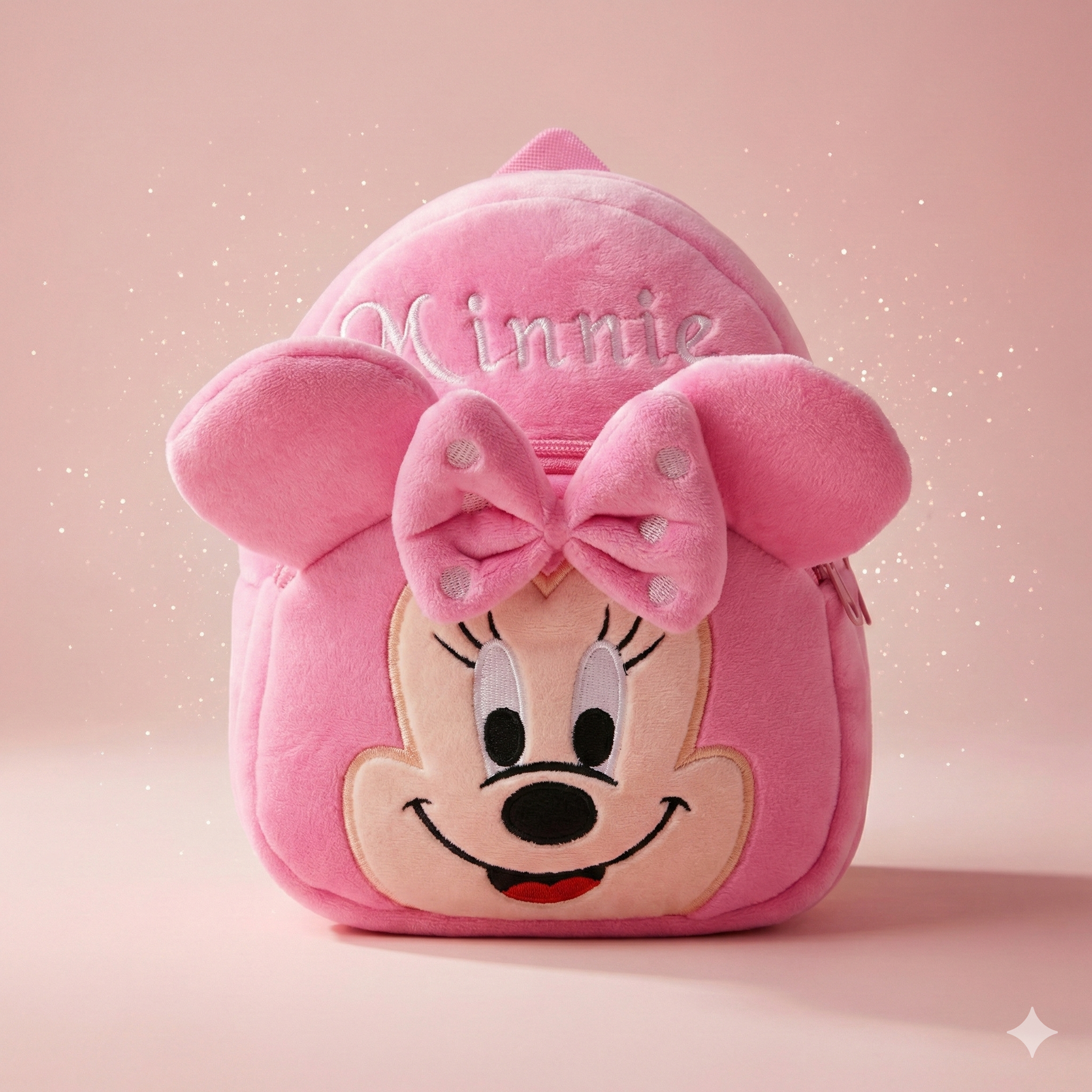 Kidara Minnie Mouse Plush Backpack - Pink