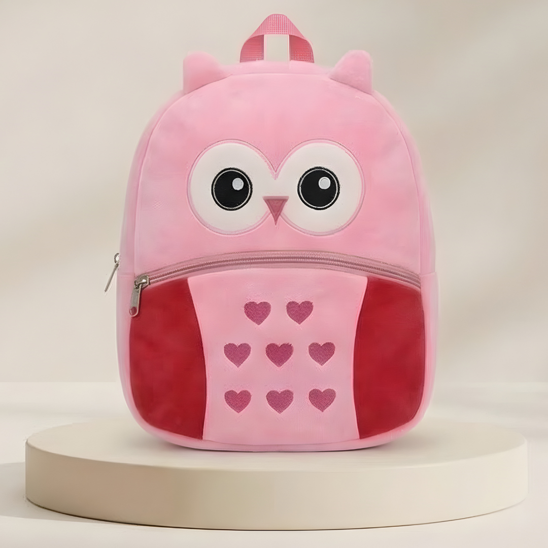 Kidara Preschool Owl Plush Backpack – Small (1–5 Years)