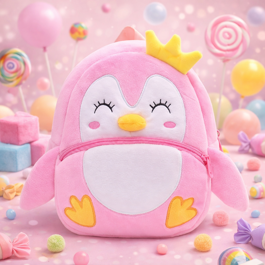 Kidara Penguin Plush Backpack for Toddlers
