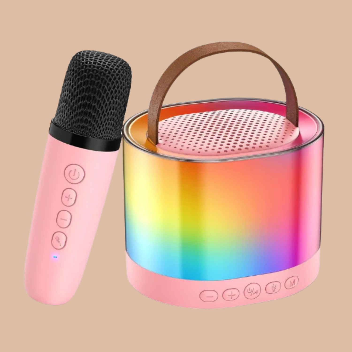 Glow Tune Karaoke Machine with Mic | Ages 4-12 (Multicolor)