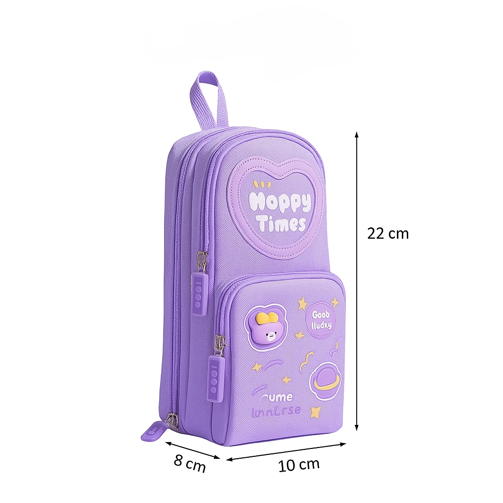 Kidara Happy Times Aesthetic Pencil Pouch – Lavender Purple