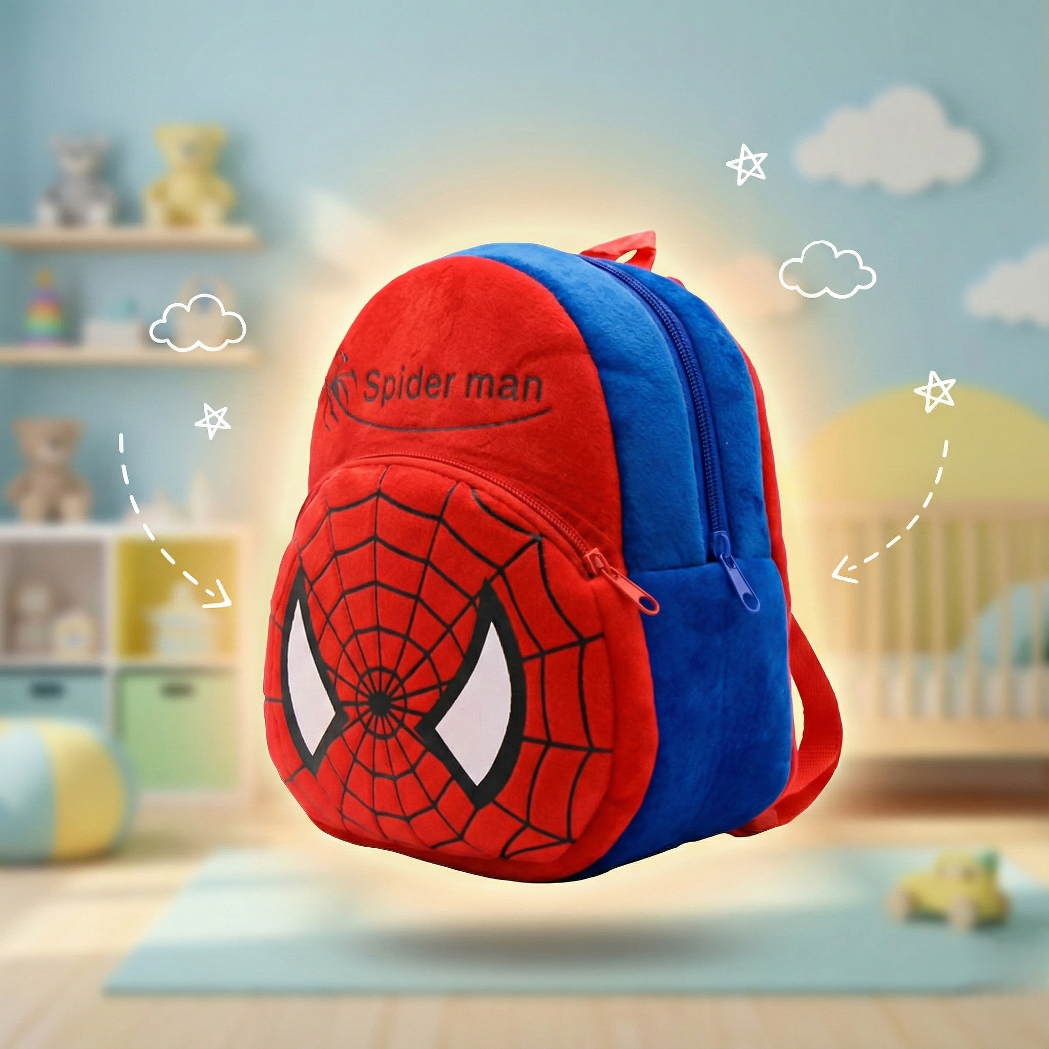 Kidara Spiderman Toddler Backpack - Red&Blue