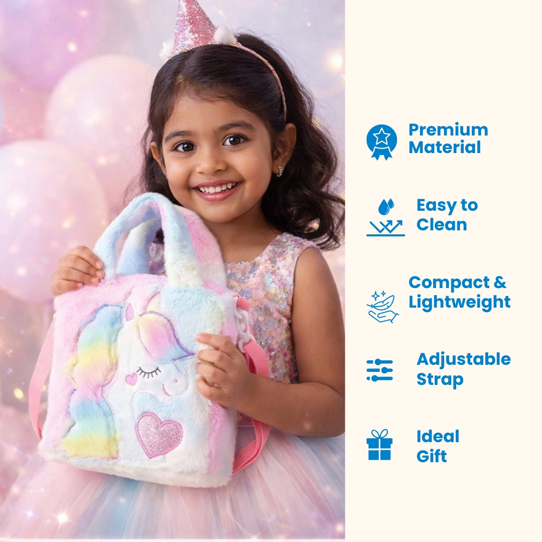 Kidara Unicorn Toddler Bag | Cute Crossbody Sling bags (Multicolor)