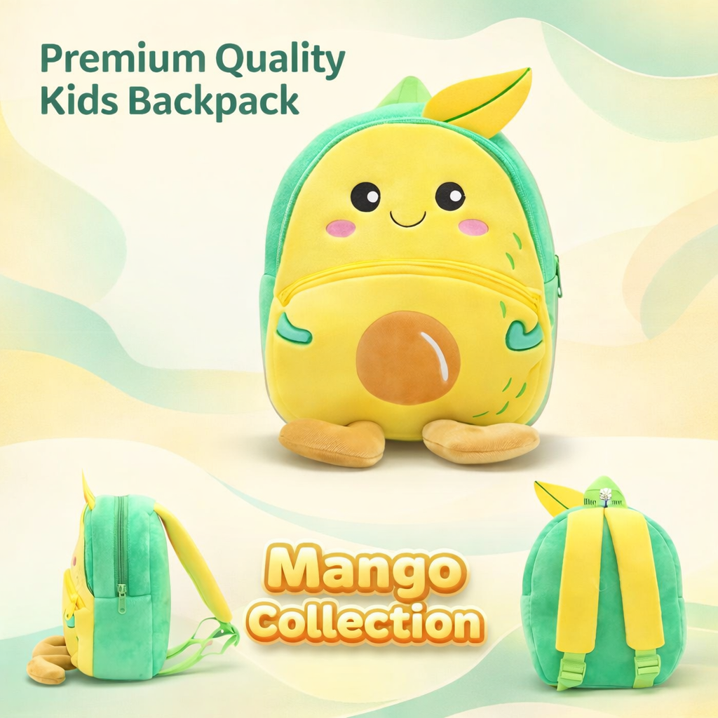 Kidara Mango Plush Backpack for Toddlers