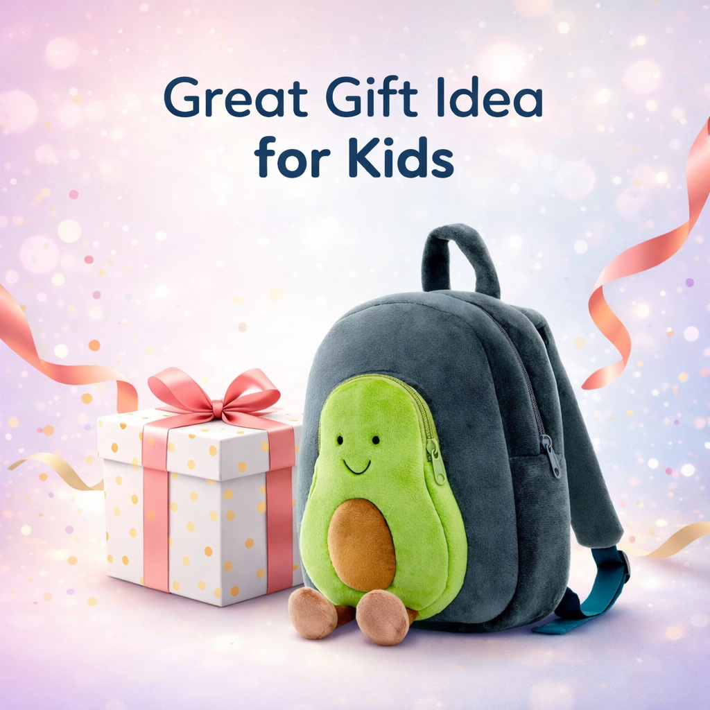 Kidara Avocado Toddler Backpack - Green & Blue