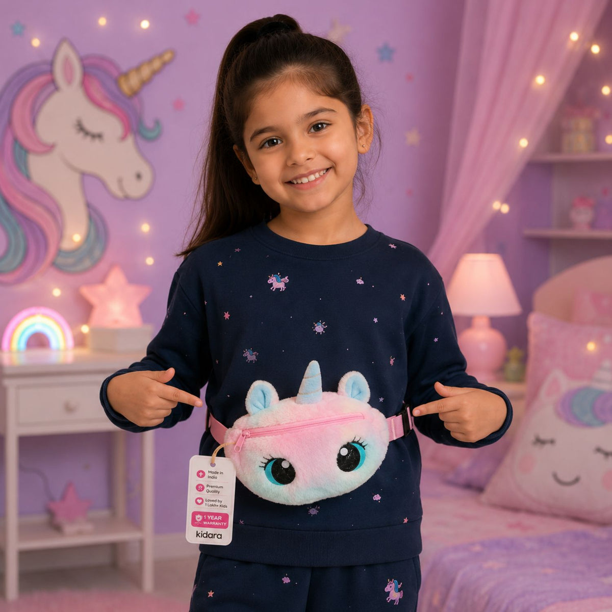 Kidara Unicorn Waist Bag for Kids