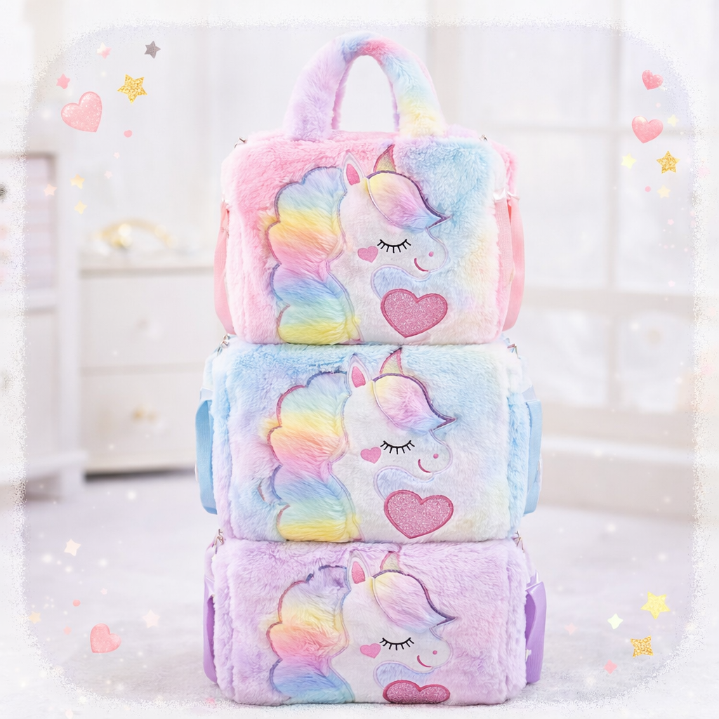 Kidara Unicorn Toddler Bag | Princess Cute Crossbody Sling bags Gift for Girls (Multicolor)