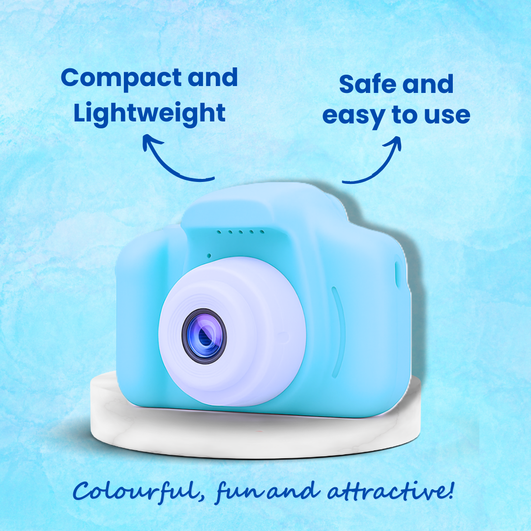 Digital Toy Camera for Kids | Ages 3+ (Blue)