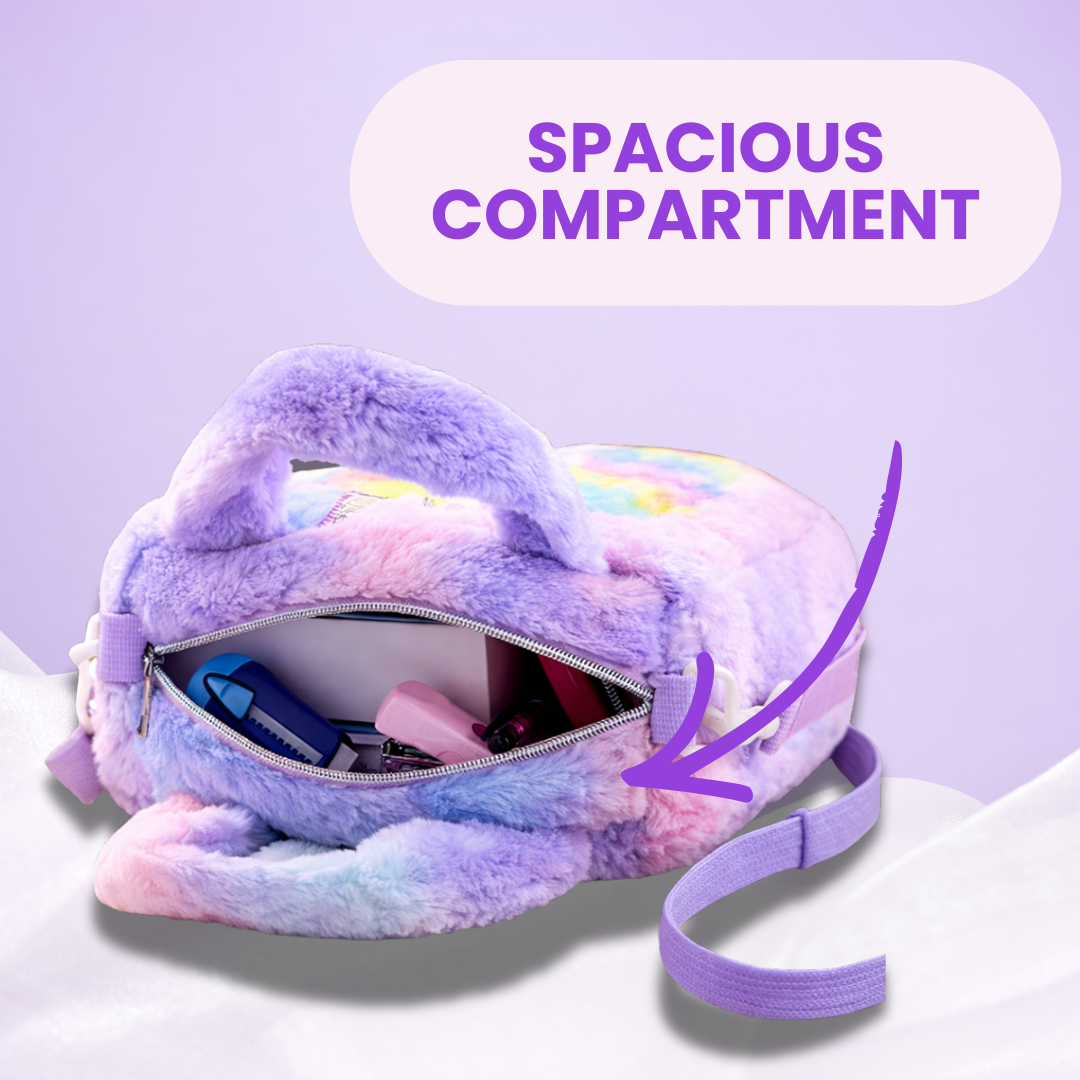 π Kidara Unicorn Toddler Bag | Cute Crossbody Sling Bag for Kids (Purple)