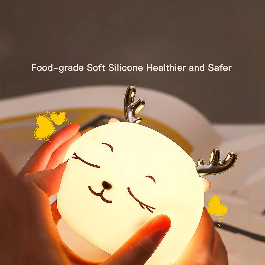 Kidara Deer Silicone LED Night Light for Kids