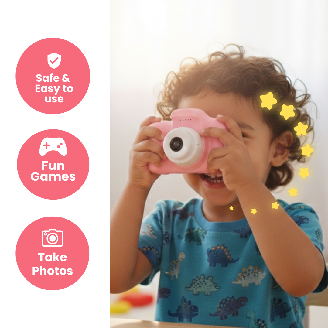 Digital Toy Camera for Kids | Ages 3+ (Pink)