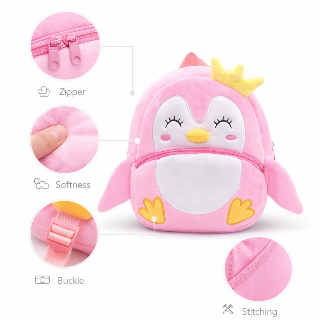 Kidara Penguin Plush Backpack for Toddlers