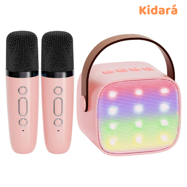 SingStar Karaoke Speaker with Two Wireless Mics for Kids | Ages 4-10+ (Pink)