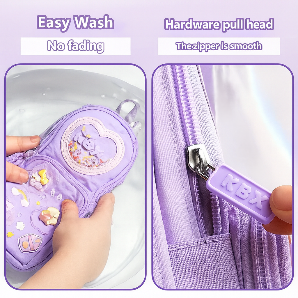 Kidara Happy Times Aesthetic Pencil Pouch – Lavender Purple