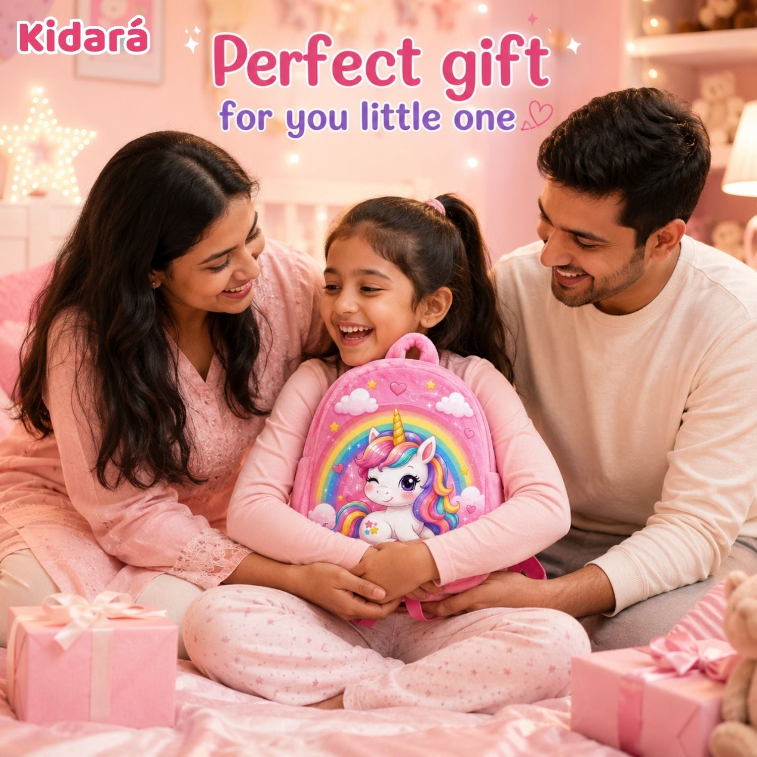 Kidara Plush Kids Backpack (Pink)