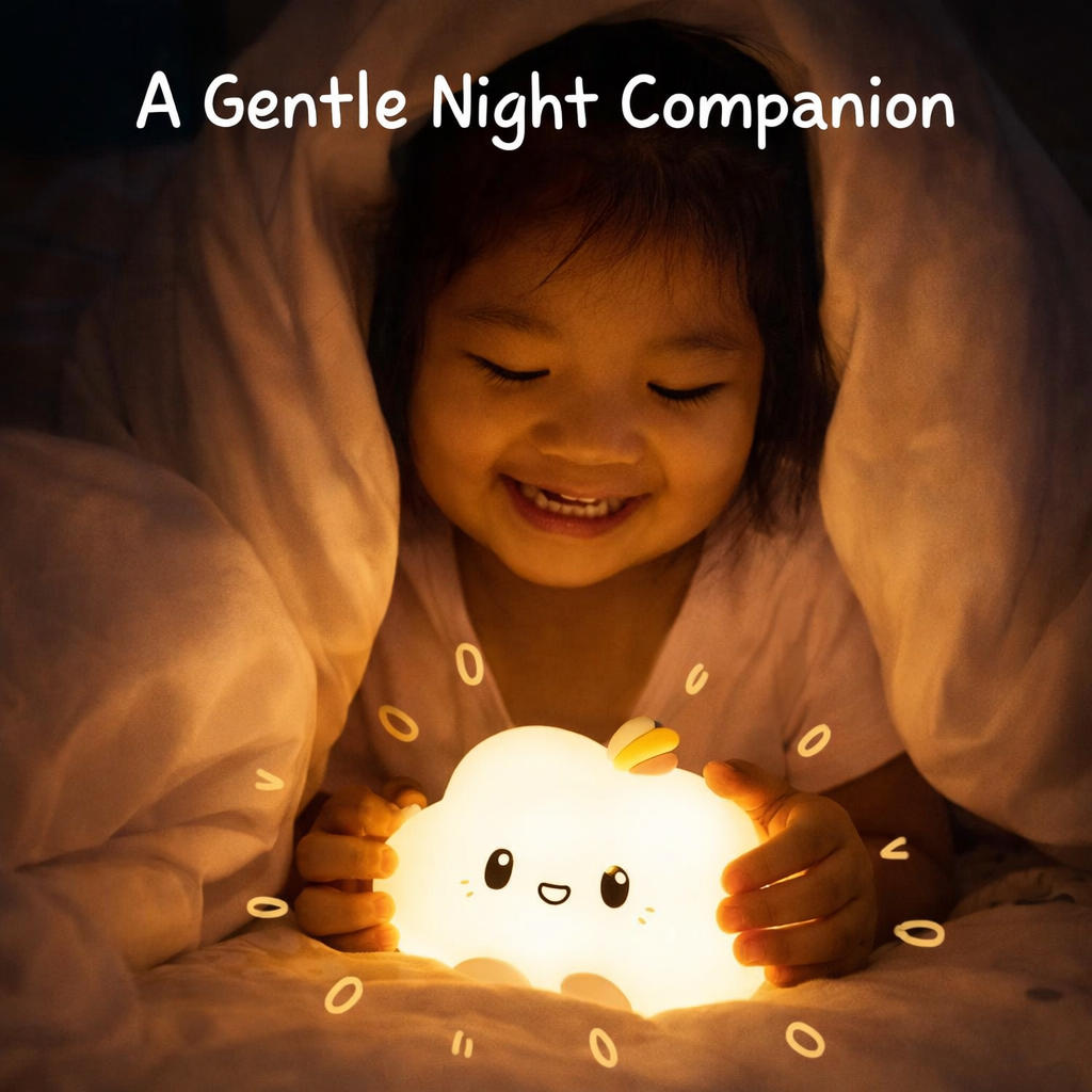 Kidara Cloud Silicone LED Night Light for Kids