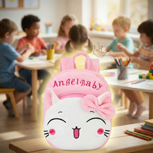 Kidara Angel Baby Plush Backpack for Toddlers