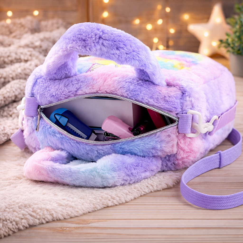 Kidara Unicorn Toddler Bag | Princess Cute Crossbody Sling Bags Gift for Girls (Purple)