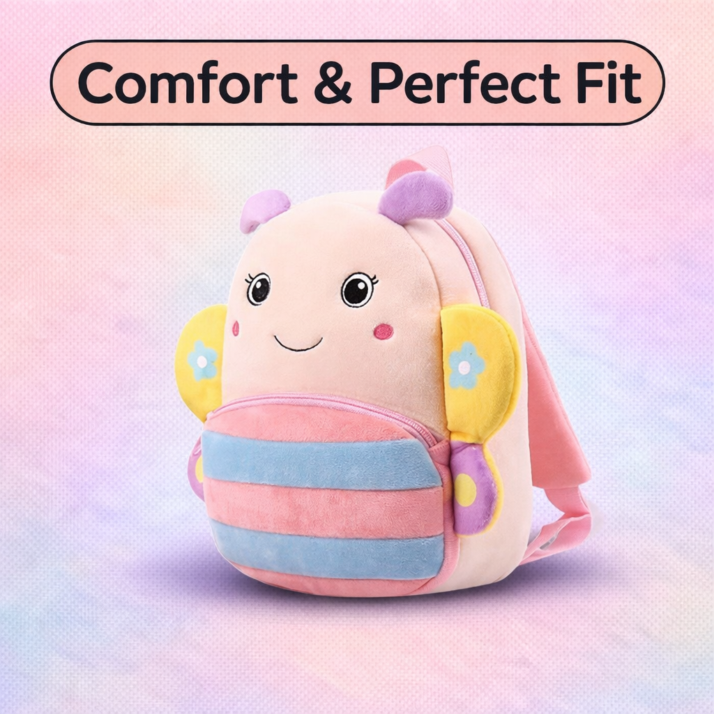 Kidara Cute Butterfly Kids Backpack – Multicolor