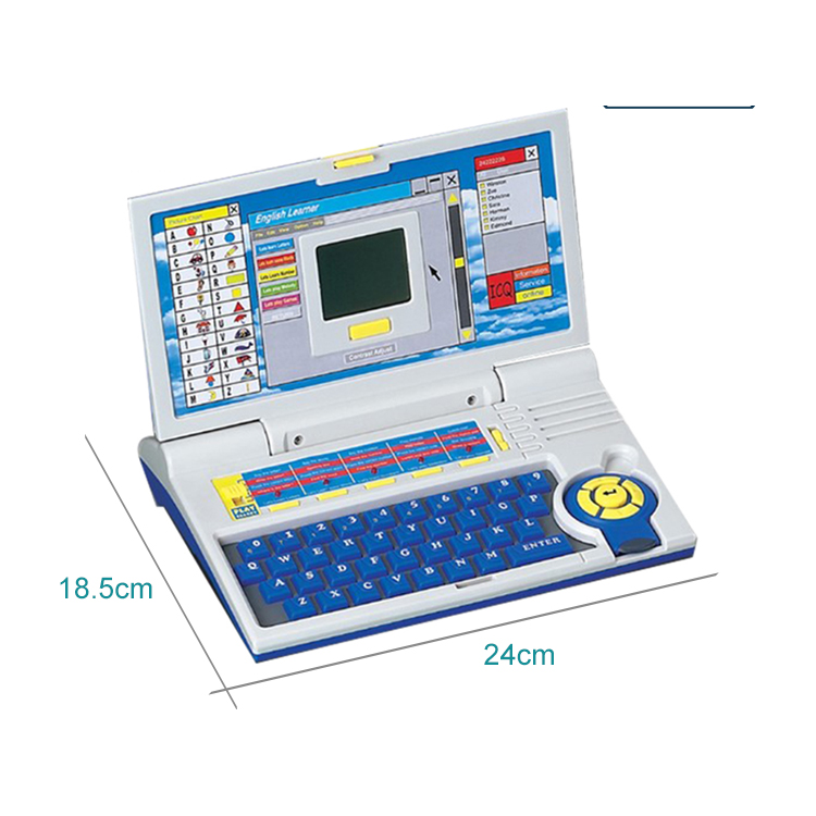 Educational Laptop Computer Toy with Mouse | 20 Fun Activity Learning | Letters, Words, Games, Mathematics | Ages 2-5 (Blue)