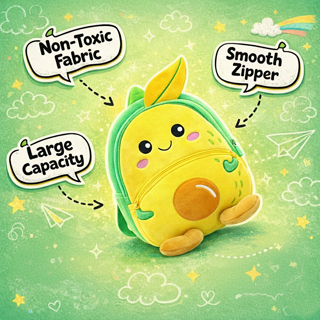 Kidara Mango Plush Backpack for Toddlers