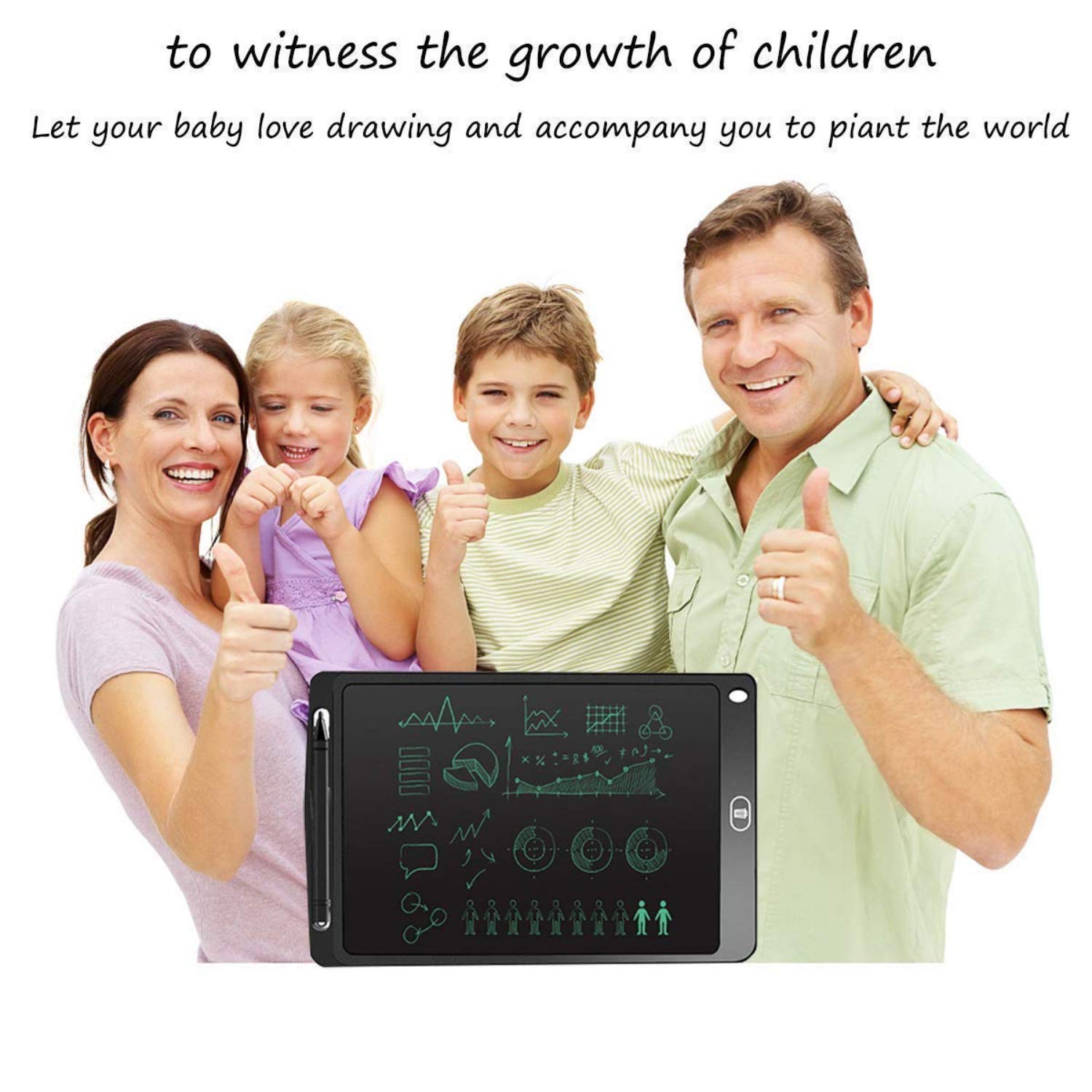 LCD Writing Pad - 8.5 Inch for Drawing/Sketching | Ages 2+ (Multicolor)