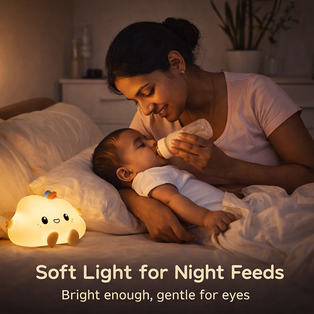Kidara Cloud Silicone LED Night Light for Kids