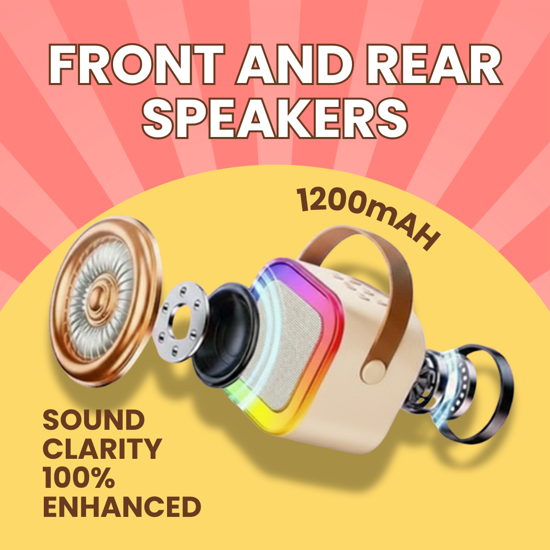 Karaoke Speaker with One Wireless Mic | Ages 3+| Beige