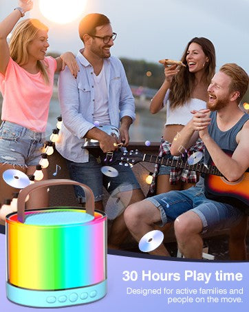 Glow Tune Karaoke Machine with Mic | Ages 4-12 (Multicolor)