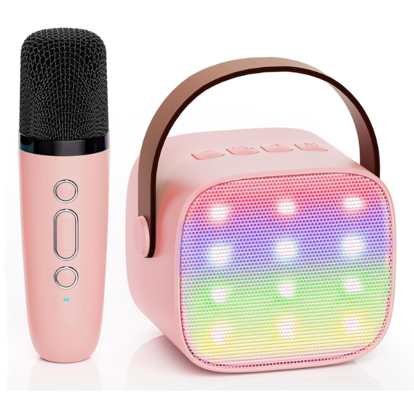 SingStar Karaoke Speaker with Wireless Mic for Kids | Ages 4-10+ (Pink)