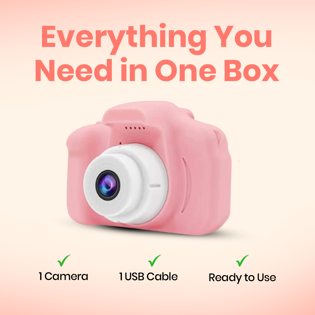 Digital Toy Camera for Kids | Ages 3+ (Pink)