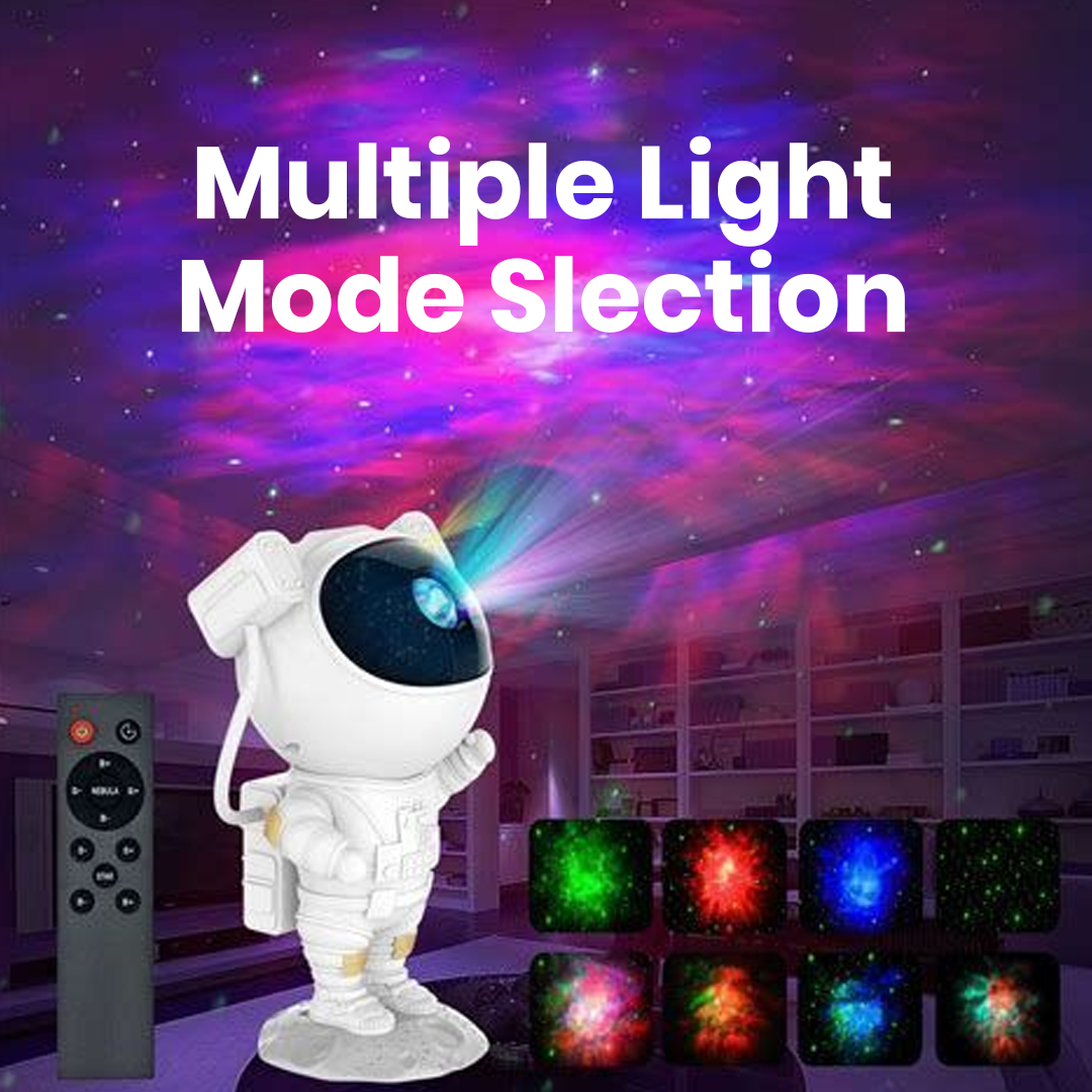 Astronaut Galaxy Projector with Remote Control Premium | 360° Rotation Adjustable Timer Nebula Night Sleep Light | Corded Electric