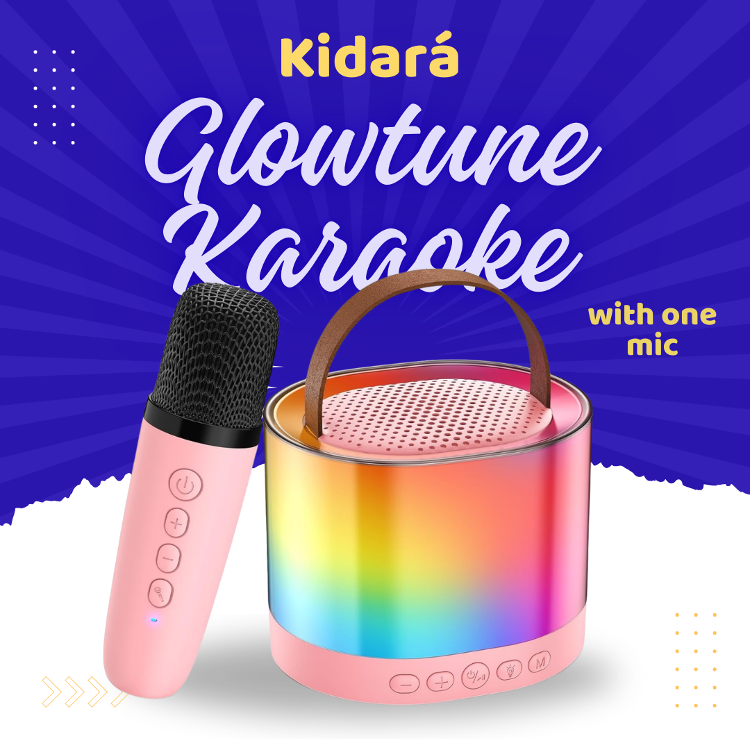 Glow Tune Karaoke Machine with Mic | Ages 4-12 (Multicolor)
