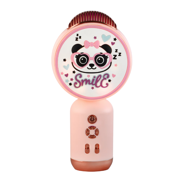 Panda Pop Music Toy with Mic | Bluetooth, Rechargeable  | Ages 4-10+ (Pink)