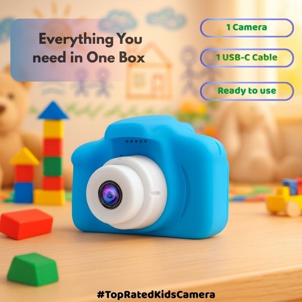 Digital Toy Camera for Kids | Ages 3+ (Blue)
