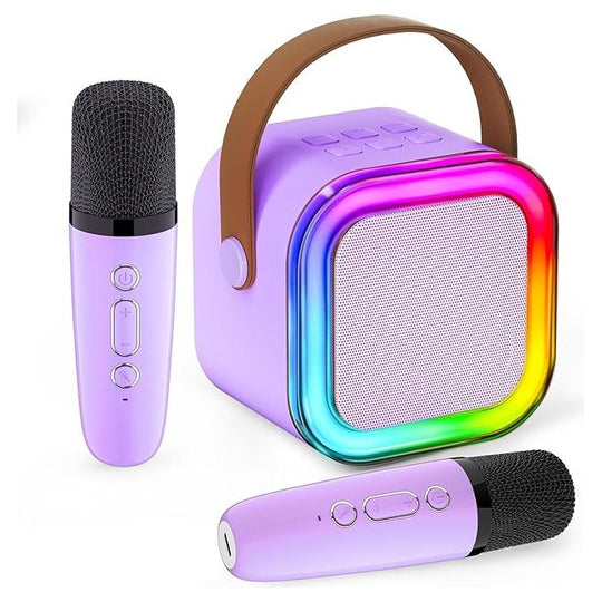 Kidara Karaoke Speaker with Two Wireless Mics | Ideal Birthday Gift for Kids 4-12 years (Multicolor)