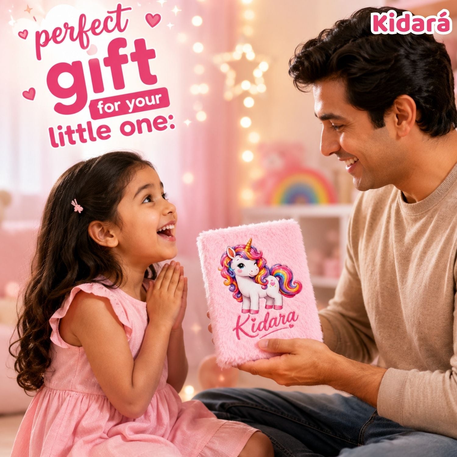 Kidara Kids A5 Cute Unicorn Diary (Pink)