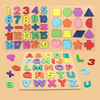 Wooden 3 in 1 Puzzle Board | Learning & Playing tool | Ages 2+ (Multicolor)